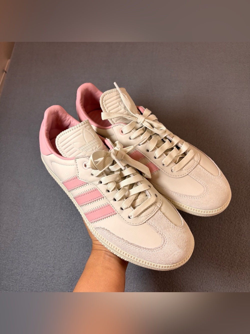 Adidas Pharrell Human Race Samba Race Aluminium Wonder Mauve Size M8/W9